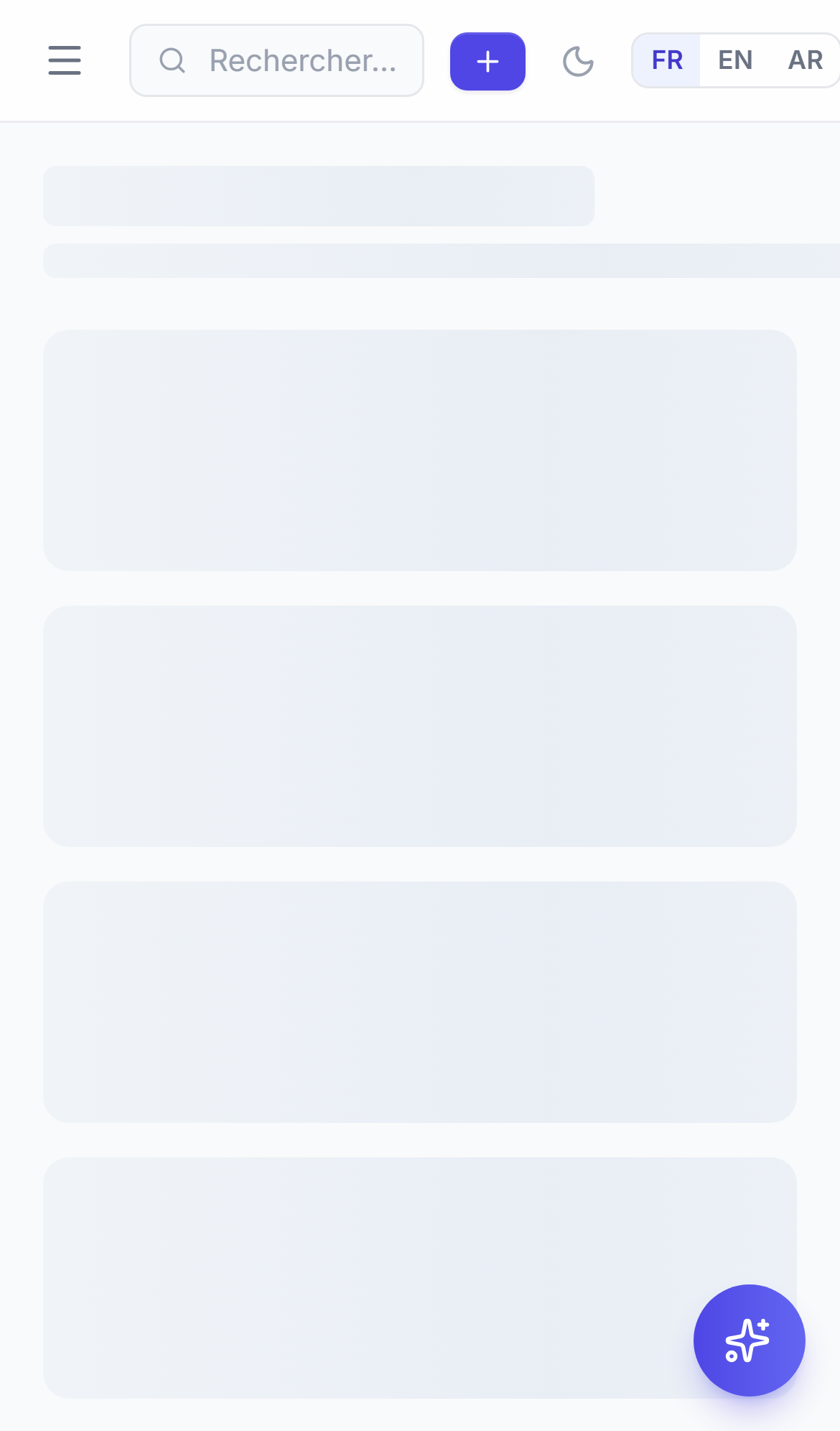 CRM 360 mobile — tableau de bord